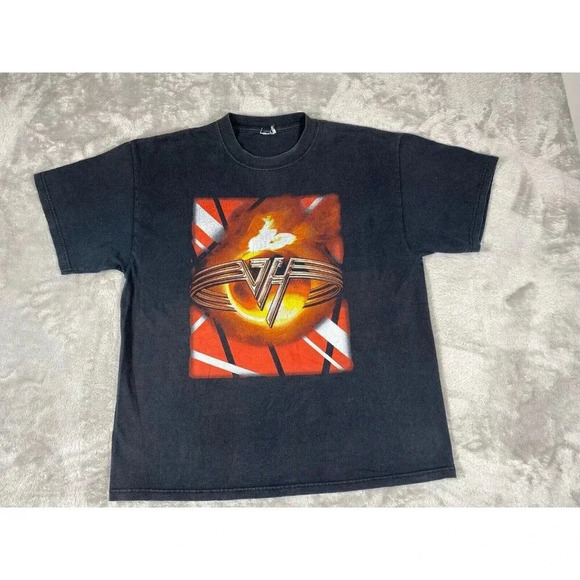 Vintage 2004 Van Halen US Tour T-Shirt - Double-Sided Graphic - Size XL 22" Pit - Picture 1 of 9